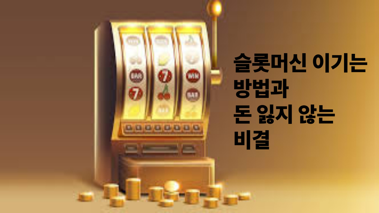 슬롯머신 이기는 방법과 돈 잃지 않는 비결              