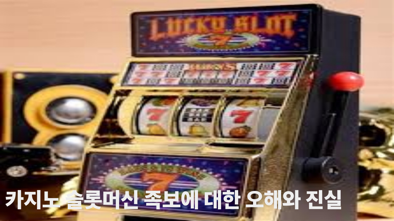 카지노 슬롯머신 족보에 대한 오해와 진실