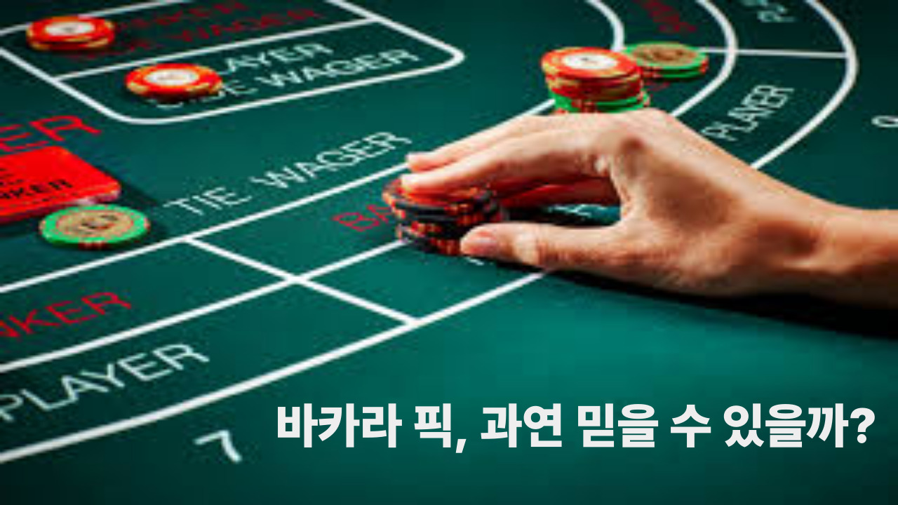 바카라 픽, 과연 믿을 수 있을까?