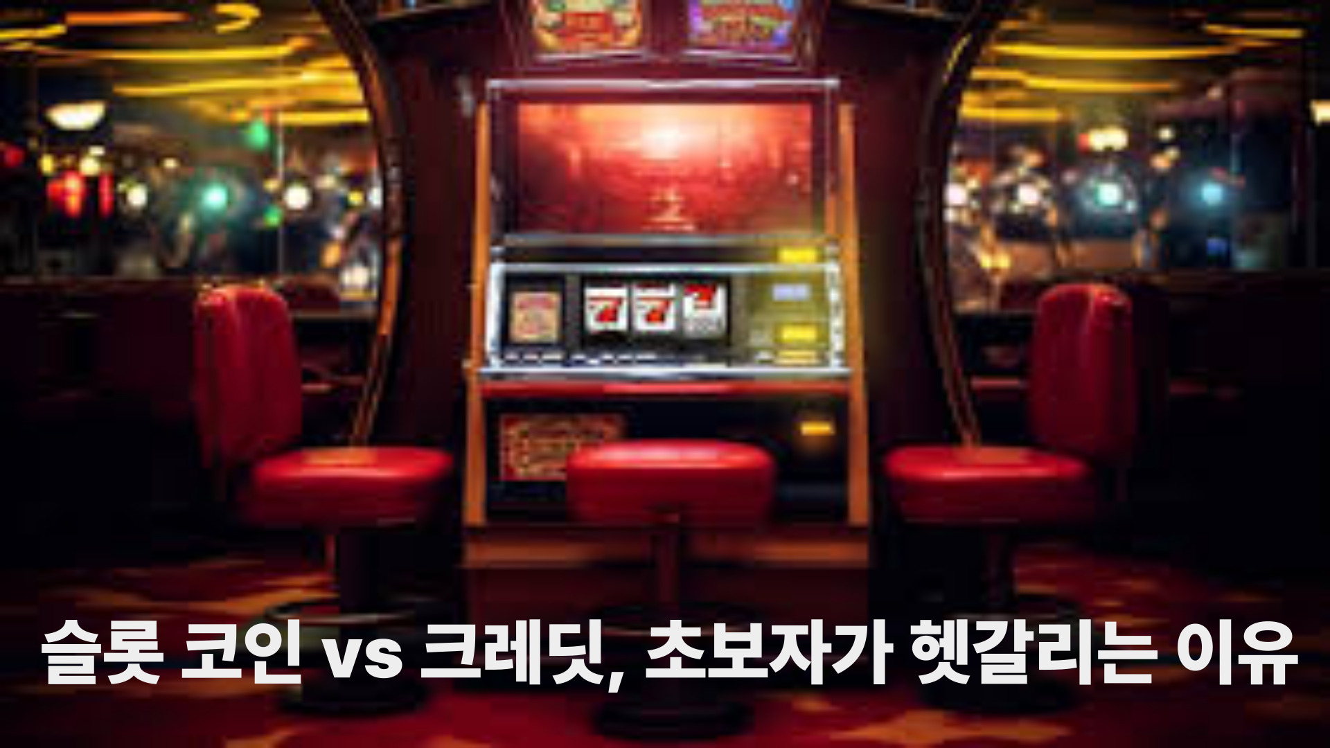 슬롯 코인 vs 크레딧, 초보자가 헷갈리는 이유
