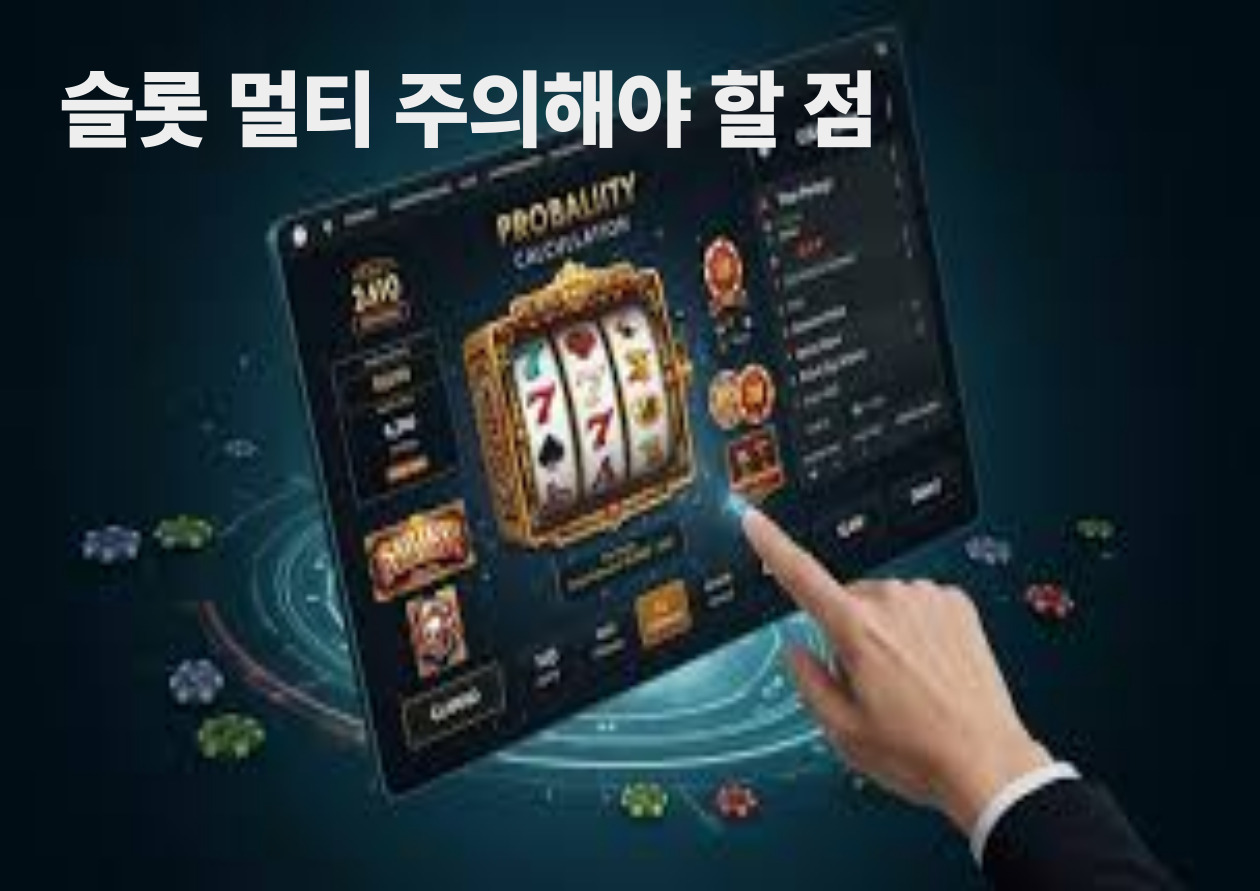 슬롯 멀티 주의해야 할 점