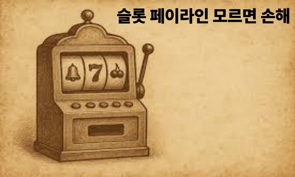 슬롯 페이라인 모르면 손해