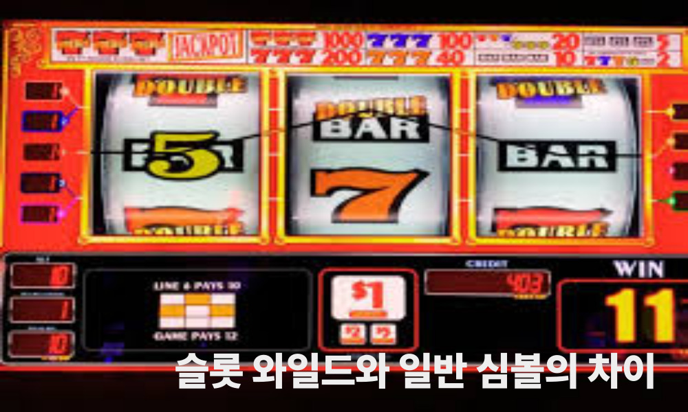 슬롯 와일드와 일반 심볼의 차이