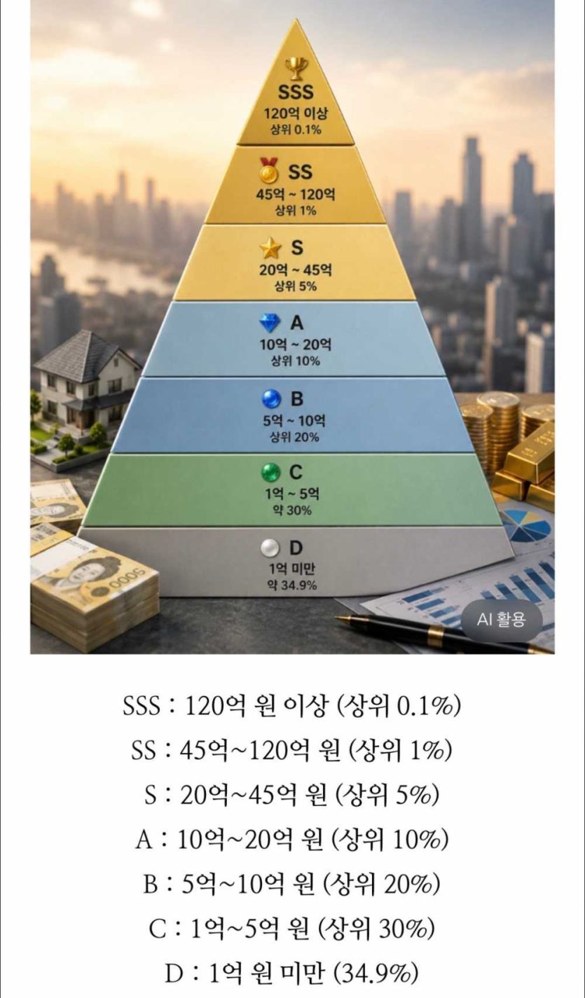 우리나라-순자산-분포도