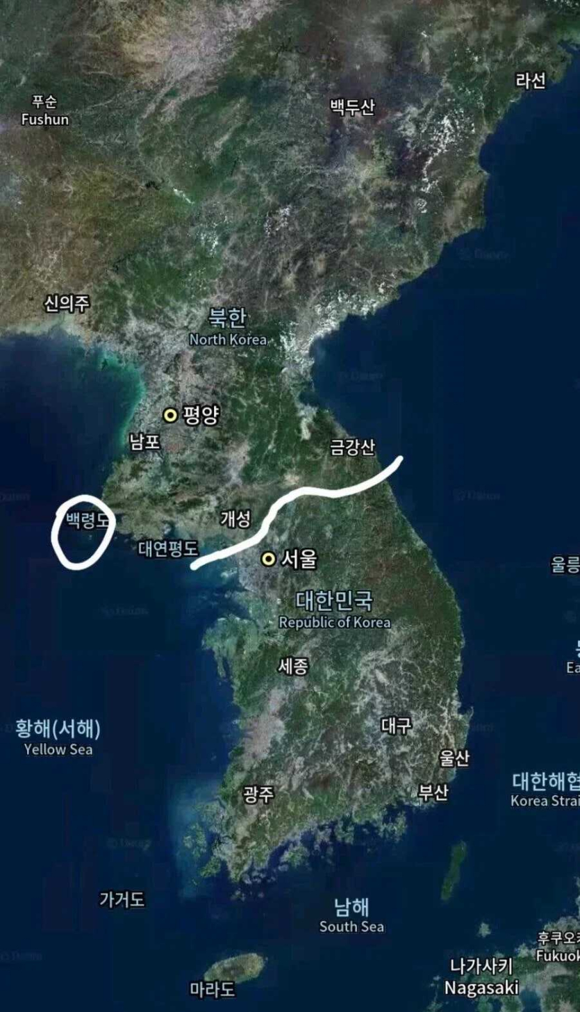 사람들이-잘-모르는-실제-백령도-위치