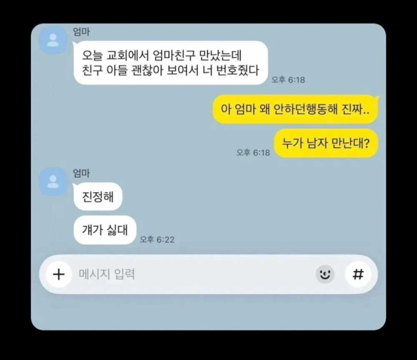 엄마-친구-아들이-괜찮아-보여서-너-번호줬다